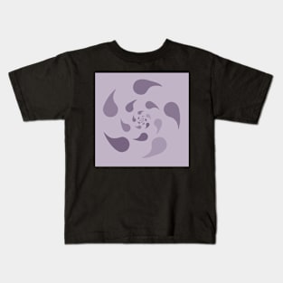 Purple Drop Swirl Kids T-Shirt